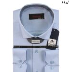 پیراهن-مردانه-مجلسی-تیترون-آرو-Danoub-جعبه-دار-آبی-آسمانی-کد69